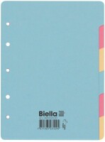 BIELLA Register Karton farbig A5 46052600U 6-teilig, Kein
