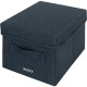 LEITZ     Aufbewahrungsbox mit Deckel - 61460089  samtgrau 2 Stück  19x16x28.5cm