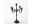 Bild 1 Boltze Kerzenständer Victoria 40 cm, Schwarz, Detailfarbe