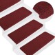 vidaXL Stufenmatten Selbstklebend 15 Stk. 65x24,5x3,5 cm Rot