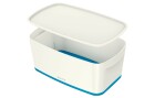 Leitz Aufbewahrungsbox MyBox Klein Weiss/Blau, Breite: 31.8 cm