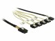 Bild 1 DeLock SATA-Kabel 4x SATA-SFF-8087 Reverse Breakout 50 cm