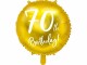Partydeco Folienballon 70th Birthday Gold/Weiss, Packungsgrösse: 1