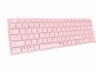 Rapoo Funk-Tastatur E9700M ultraslim Pink, Tastatur Typ