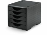 Styro Schubladenbox Styrogreenbox Schwarz, Anzahl Schubladen: 5