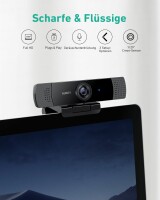 AUKEY Stream Webcam 1080P Dual Mic PC-LM1E black, USB
