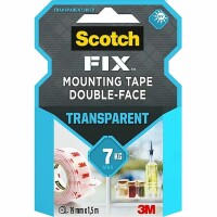 SCOTCH Montageband 19mm×1,5m 40041915 transparent, Kein