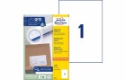 Avery Zweckform Universal-Etiketten 3478 210 x 297 mm, 100 Blatt