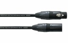 Cordial XLR-Kabel XLRm-XLRf 1 m, Schwarz, Länge: 1 m