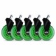 L33T      Rubber wheels green, 5-pack - 160531    for L33T chairs