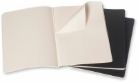 MOLESKINE Notizheft Cahier XL 25x19cm 503-8 blanko, schwarz 3