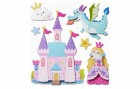 HobbyFun 3D-Sticker Prinzessin 1 Blatt, Motiv: Prinzessin