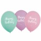 NEUTRAL   Ballons Happy Birthday  22.8cm - 9903713   Pastel                 6 Stück