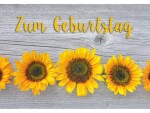 Natur Verlag Geburtstagskarte Sonnenblumen 17.5 x 12.2 cm, Papierformat