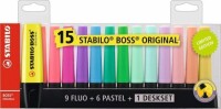 STABILO BOSS Original 2-5mm 7015-01-5 Tischset 15 Stück