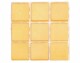 Glorex Selbstklebendes Mosaik Poly-Mosaic 10 mm Gelb, Breite: 10