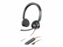 Poly Headset Blackwire 3325 USB-A/C, Klinke, Schwarz, Microsoft