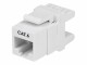 StarTech.com - 180? Cat 6 Keystone Jack - RJ45 Ethernet Cat6 Wall Jack White