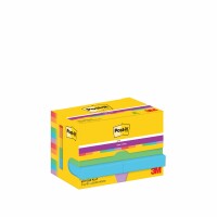 POST-IT Super Sticky Notes 47.6x47.6mm 622-12SS-PLA 6-farbig