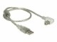 Bild 2 DeLock USB 2.0-Kabel 90°gewinkelt USB A - USB B