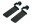 Image 0 APC 750MM WIDE TROUGH BRACKETS TOOL-LESS MOUNTING BLACK NMS