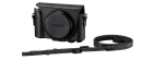 Sony Ledercase mit Schulterriemen für Cyber-shot Kameras HX90V und WX500