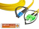 Lightwin LWL-Patchkabel LC-SC/APC, Singlemode, Duplex, 5m