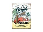Nostalgic Art Haftmagnet VW Bus Beach 1 Stück, Mehrfarbig, Detailfarbe
