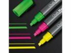 Sigel Kreidemarker Gelb/Grün/Pink, Strichstärke: 1-5 mm
