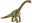 Übersetzt heisst Brachiosaurus so viel wie Armechse. Er erhielt den Namen, weil seine Vorderbeine deutlich länger waren als seine Hinterbeine. Dadurch zeigte sein langer Hals automatisch nach oben und er konnte mit weniger Krafteinsatz Pflanzen fressen, die in grösserer Höhe wuchsen.