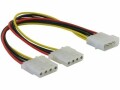 DeLock Y-Kabel Molex: 1x 4Pin Molex zu 2x 4Pin Molex, 11cm