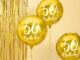Partydeco Folienballon 50th Birthday Gold/Weiss, Packungsgrösse: 1
