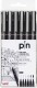 UNI-BALL  Fineliner Pin - PIN-200/S schwarz                6 Stück