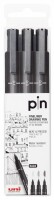 UNI-BALL  Fineliner Pin 0.1-0.5mm PIN200(S) BLACK 3P schwarz, Kein
