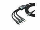 4smarts USB 2.0-Kabel USB C - Lightning/Micro-USB B/USB C