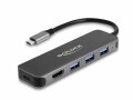 DeLock Dockingstation 3x 3.1 Typ-A + 1x HDMI 4K