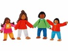 Goki Biege Puppe Farbige Familie 4-teilig, Altersempfehlung