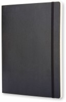 MOLESKINE Notizbuch Soft XL 726-1 blanko schwarz, Kein