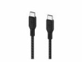 BELKIN BOOST CHARGE - Câble USB - USB-C (M) pour USB-C (M) - 3 m - noir