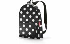 Reisenthel Rucksack mini maxi 14 l, dots white, 30 x 45 x 11 cm