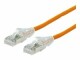 Dätwyler Cables Dätwyler Patchkabel 15,0m Kat.6a, S/FTP orange, CU 7702 flex