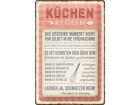 Nostalgic Art Schild Küchen-Regeln 20 x 30 cm, Metall, Motiv