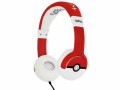 OTL On-Ear-Kopfhörer Pokemon Pokeball Rot, Detailfarbe: Rot