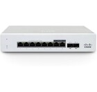 Cisco Meraki PoE+ Switch MS130-8X 10 Port, SFP Anschlüsse: 0