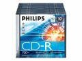 Philips - 10 x CD-R - 700 Mo (80 min) 52x - boîtier CD étroit
