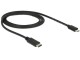 DeLock Delock USB2.0-Kabel TypC-MicroB: 1m, schwarz.