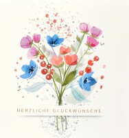 ABC Glückwunschkarte Blumenstrauss 1120000600 15x15cm, Kein