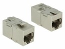 DeLock Keystone-Modul RJ-45 - RJ-45, Cat.6A geschirmt, 1 Stück