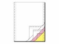 sigel DIN-Computer paper - Perforiert - weiß, Gelb, pink