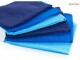 MAKIAN Mulltuch 6-er Set 80 x 80 cm Blau